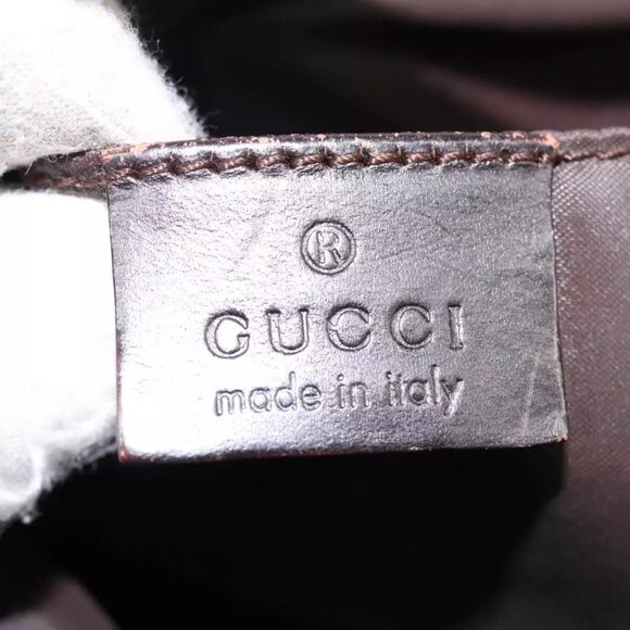 GUCCI Hand Bag Canvas Khaki 000 0602 Auth - Picture 13 of 16